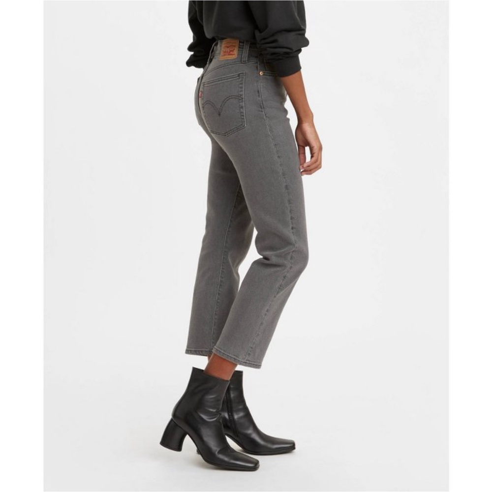 Levi’s womens high rise wedgie straight cropped jeans new - Picture 4 of 5